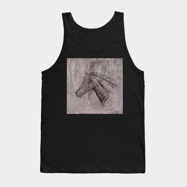 Morgan Horse Profile Tank Top by Danielle Stilloe